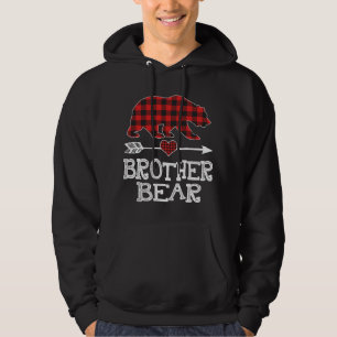 Brother Bear Christmas Pajama Red Plaid Buffalo Fa Hoodie