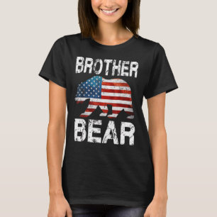 Brother Bear Patriotic Flag Matching Family 4th Of T-Shirt
