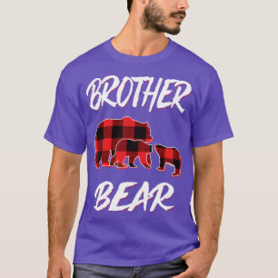 Brother Bear Red Plaid Christmas Pajama Matching F T-Shirt
