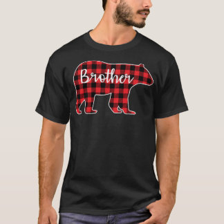 Brother Bear Red Plaid Design Family Matching Chri T-Shirt