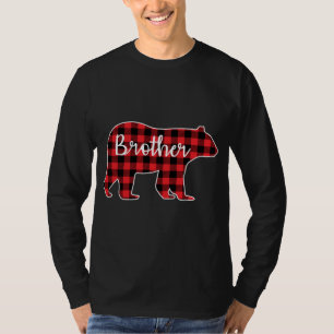 Brother Bear Red Plaid Design Family Matching Chri T-Shirt