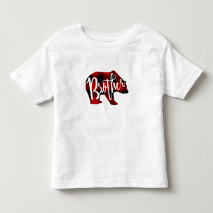 Brother Bear Rustic Red Buffalo Plaid Family Toddler T-Shirt