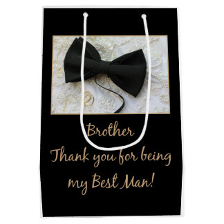 Brother best man thank you medium gift bag