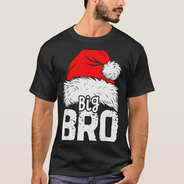 Brother Big Santa Christmas Family Matching Pyjama T-Shirt (Front)