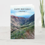 Brother Birthday Big Horn Mountains Wyoming Card<br><div class="desc">Birthday greeting card for a brother. A photo taken in the Big Horn Mountains in Wyoming,  U.S.A.  Wishing you another year of great adventures. Happy Birthday! Art,  image,  and verse copyright © Shoaff Ballanger Studios,  2023.</div>