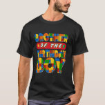 Brother Birthday Boy Building Bricks Family Party  T-Shirt<br><div class="desc">Brother Birthday Boy Building Bricks Family Party Decor</div>