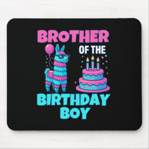 Brother Birthday Boy Llama Pinata Party Family Mat Mouse Mat