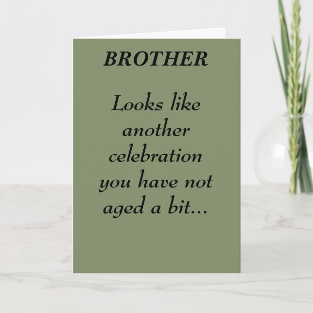BROTHER BIRTHDAY CARD (Front)