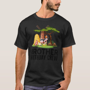Brother Birthday Crew Farm Animals Birthday Part T-Shirt