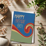 Brother Birthday Modern Abstract Inspirivity Card<br><div class="desc">A fun card to send to your Amazing bro!! The bright colours and fun trendy artwork will put him in the birthday spirit.. To see more of my daily inspirational artwork check out Inspirivity on Facebook or Instagram.</div>