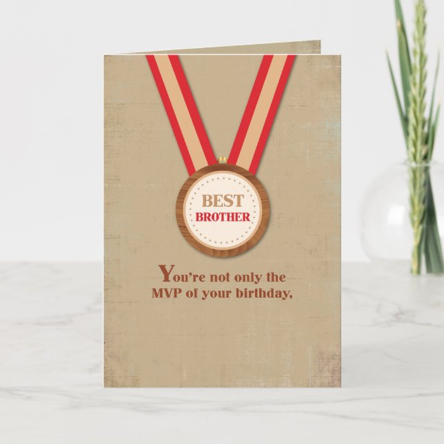 Brother Birthday MVP, Sports Card (Front)