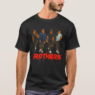 Brother Black Hispanic Caucasian Men Friends Broth T-Shirt