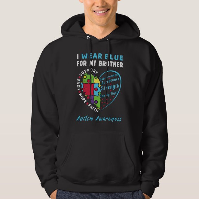 Brother Blue Special Autism Awareness Hoodie (Front)