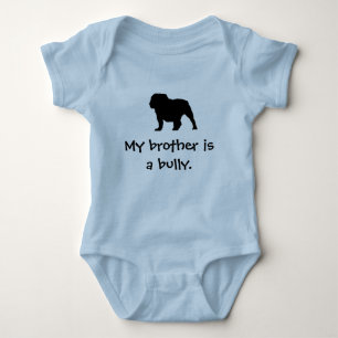 Brother Bully Blue Baby Bodysuit