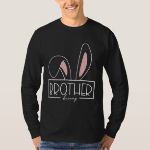 Brother Bunny Costume Egg Hunt Family Rabbit Ears  T-Shirt