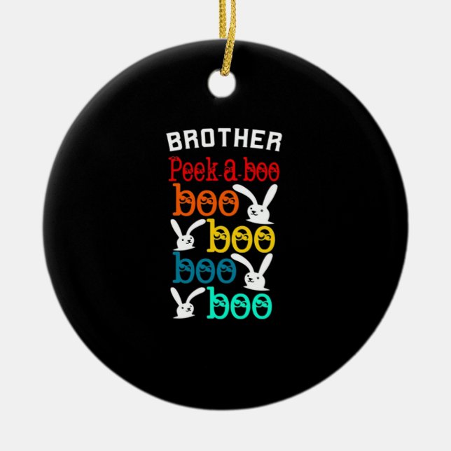 Brother Bunny Game For Novelty Kids Adults Ceramic Tree Decoration (Front)