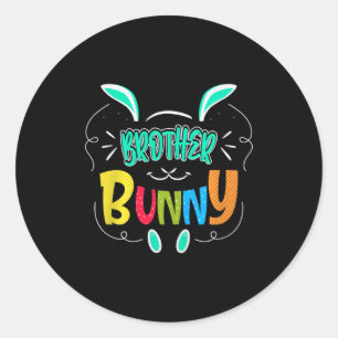 Brother Bunny Premium Tri-blend Classic Round Sticker