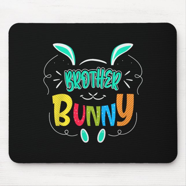 Brother Bunny Premium Tri-blend  Mouse Mat (Front)