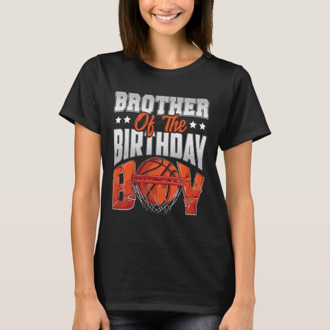 Brother Bysketbyll Birthday Boy Family Byller B-da T-Shirt (Front)