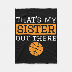 Brother Bysketbyll Gift That's My Sister Bysketbyl Fleece Blanket