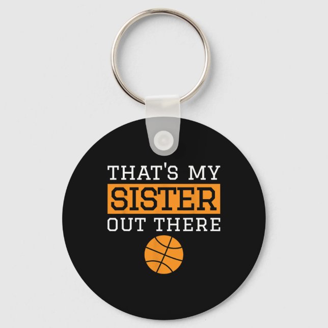 Brother Bysketbyll Gift That's My Sister Bysketbyl Key Ring (Front)