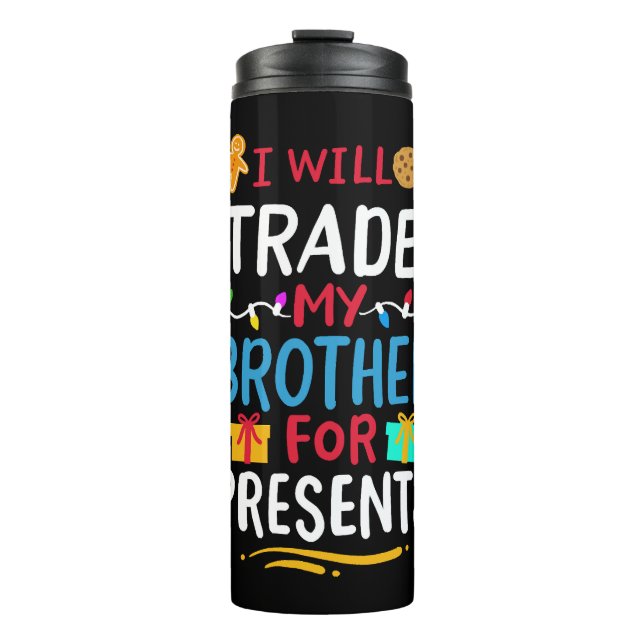 Brother Christmas Thermal Tumbler (Front)