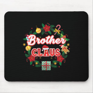 Brother Claus Christmas Santa Laurel Wreath Mistle Mouse Mat