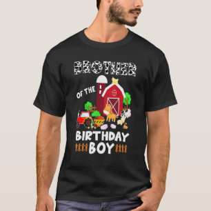 Brother Cow Farming Birthday Girl Barnyard Family  T-Shirt
