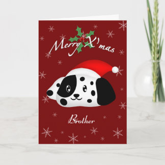 Brother Dalmatian 2 Holiday Card