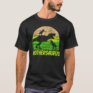 Brother Dinosaur Brothersaurus 2 Two Kids Christma T-Shirt