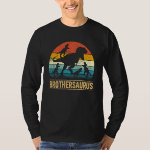 Brother Dinosaur Rex Brothersaurus 4 Kids Father S T-Shirt