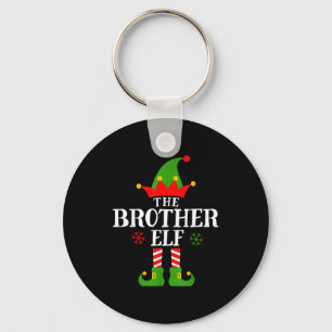 Brother Elf Funny Matching Family Group Christmas Key Ring
