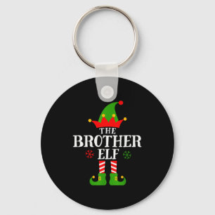Brother Elf Funny Matching Family Group Christmas  Key Ring