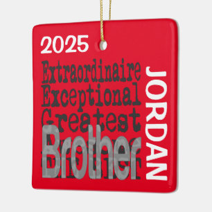 Brother Extraordinaire CUSTOM Ceramic Ornament