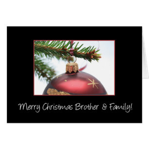 Brother & Family Merry Christmas card