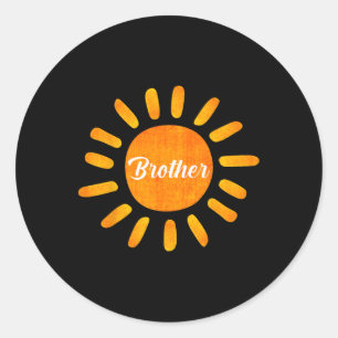 Brother First Trip Around The Sun Family Vacation Classic Round Sticker