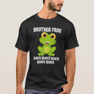 Brother Frog Animal Pun Love Amphibian Toad Frogs  T-Shirt