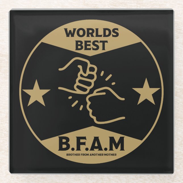 Brother From Another Mother Glass Coaster (Front)