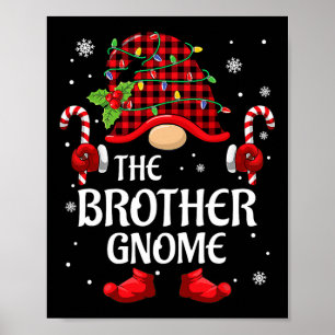 Brother Gnome Matching Christmas Pjs For Family  Poster