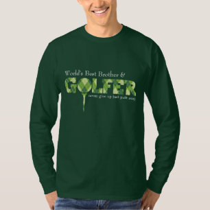 Brother Golfer tee argyle patterned green t-shirt