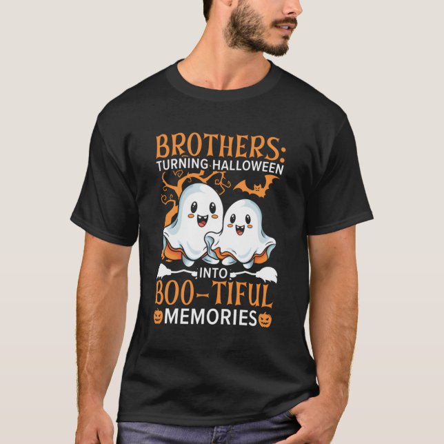 Brother Halloween Trick Or Treat Big Bro Sibling B T-Shirt (Front)