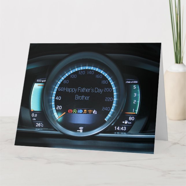 brother  Happy Father's Day Card (Front)