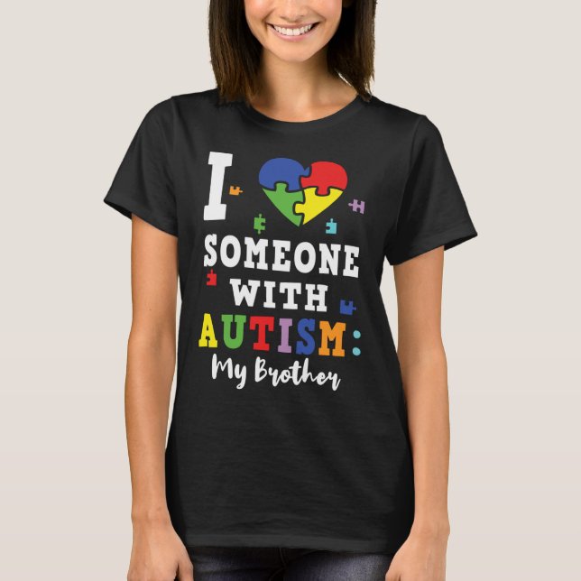 Brother Heart Special Autism Awareness T-Shirt (Front)