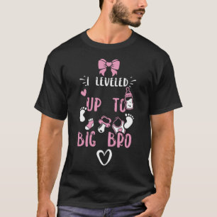 Brother I Levelled Up To Big Bro Baby Girl Saying T-Shirt