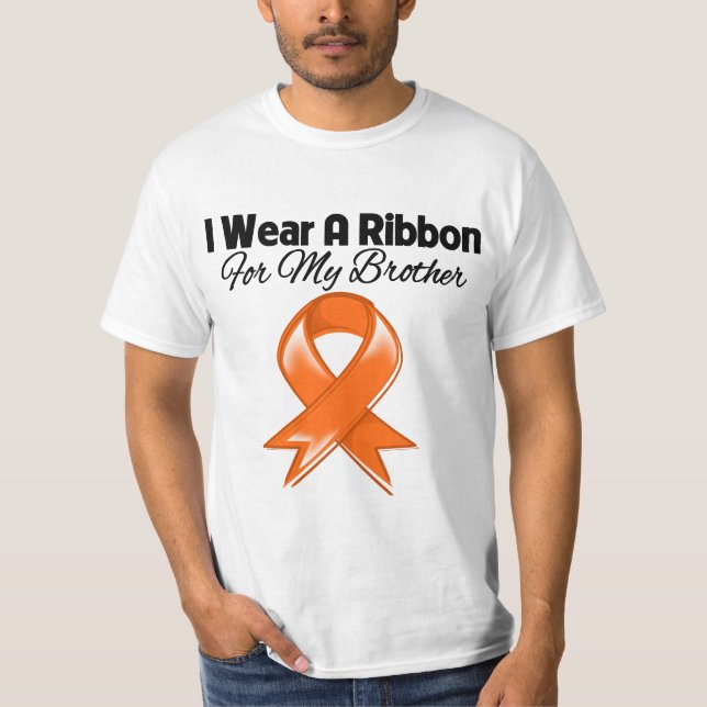 Brother - I Wear Orange Ribbon Stylish T-Shirt (Front)