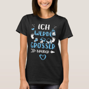 Brother Ich werde grosser Bruder  Baby Boy Sayings T-Shirt