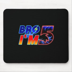 Brother Im 5th Birthday Boy Family Matching Party Mouse Mat