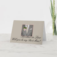 Brother in Law Best Man request