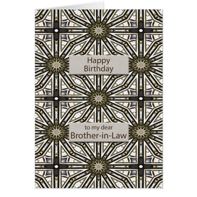 Brother-in-Law Birthday Abstract Mandala Design (Front)