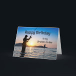 Brother-in-law Birthday Fishing Therapy Forest  Card<br><div class="desc">Brother-in-law Birthday Nature & Fishing Therapy</div>